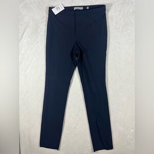 NWT Vince Size 8 Midnight Blue Cotton Stretch Trousers Pants